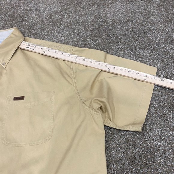 Carhartt Men's Midweight Work Shirt Size 2 XL, XXL, Mustard Yellow, Short Sleeve - Picture 9 of 10